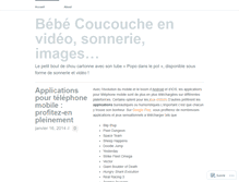 Tablet Screenshot of coucouche.wordpress.com