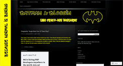 Desktop Screenshot of batmanandbloggin.wordpress.com