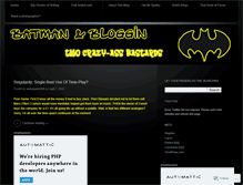 Tablet Screenshot of batmanandbloggin.wordpress.com