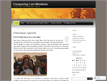 Tablet Screenshot of conqueringlion.wordpress.com