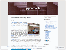 Tablet Screenshot of grpcarports.wordpress.com