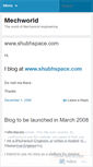 Mobile Screenshot of mechworld.wordpress.com