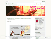 Tablet Screenshot of isabellacorrea.wordpress.com