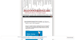 Desktop Screenshot of maddogsandenglish.wordpress.com
