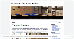 Desktop Screenshot of bibliotecaescolartomasmorales.wordpress.com