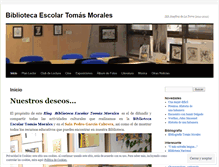 Tablet Screenshot of bibliotecaescolartomasmorales.wordpress.com