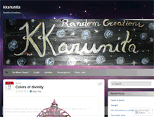 Tablet Screenshot of kkarunita.wordpress.com