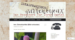 Desktop Screenshot of gartenbijoux.wordpress.com