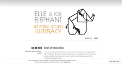 Desktop Screenshot of elleisforelephant.wordpress.com