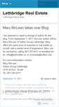 Mobile Screenshot of lethbridgerealestate.wordpress.com