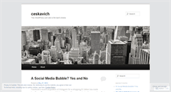Desktop Screenshot of ceskavich.wordpress.com