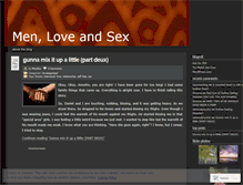 Tablet Screenshot of menloveandsex.wordpress.com