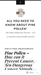 Mobile Screenshot of pinepollen.wordpress.com