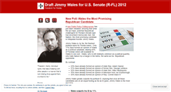 Desktop Screenshot of draftjimmywales.wordpress.com