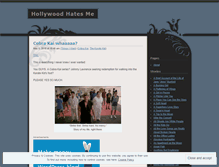 Tablet Screenshot of hollywoodhatesme.wordpress.com