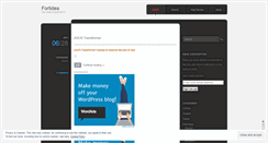 Desktop Screenshot of fortidea.wordpress.com