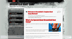 Desktop Screenshot of broomfieldbootcampworkout.wordpress.com