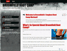 Tablet Screenshot of broomfieldbootcampworkout.wordpress.com