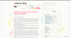 Desktop Screenshot of becherwww.wordpress.com
