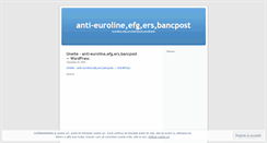 Desktop Screenshot of efgeurobank.wordpress.com