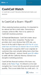 Mobile Screenshot of cashcallwatch.wordpress.com