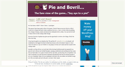 Desktop Screenshot of pieandbovril.wordpress.com
