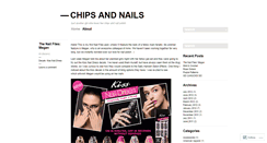 Desktop Screenshot of chipsandnails.wordpress.com