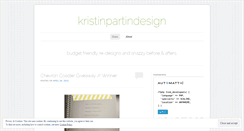 Desktop Screenshot of kristinpartindesign.wordpress.com