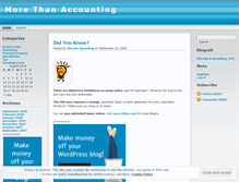 Tablet Screenshot of morethanaccounting.wordpress.com