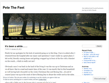 Tablet Screenshot of petethefeet.wordpress.com