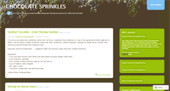 Desktop Screenshot of chocolatesprinkles.wordpress.com