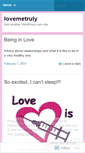 Mobile Screenshot of lovemetruly.wordpress.com