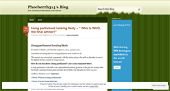 Desktop Screenshot of phoeberzh314.wordpress.com