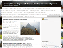 Tablet Screenshot of matchupitchu.wordpress.com