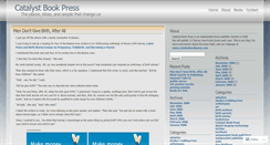 Desktop Screenshot of catalystbookpress.wordpress.com