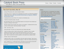 Tablet Screenshot of catalystbookpress.wordpress.com