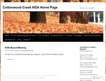Tablet Screenshot of mycottonwoodcreekhoa.wordpress.com