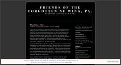 Desktop Screenshot of friendsoftheforgotten.wordpress.com