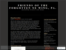 Tablet Screenshot of friendsoftheforgotten.wordpress.com