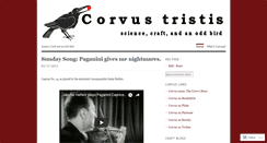 Desktop Screenshot of corvustristis.wordpress.com