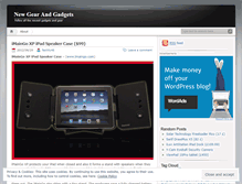 Tablet Screenshot of newgearandgadgets.wordpress.com