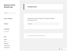 Tablet Screenshot of andreawanderer.wordpress.com