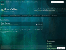 Tablet Screenshot of gomonsblog.wordpress.com