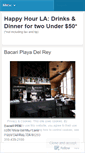 Mobile Screenshot of happyhourlosangeles.wordpress.com