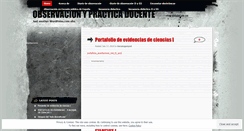 Desktop Screenshot of observacionypracticadocente.wordpress.com