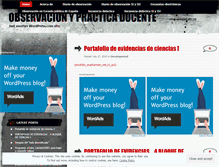 Tablet Screenshot of observacionypracticadocente.wordpress.com