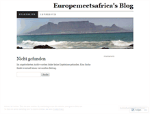 Tablet Screenshot of europemeetsafrica.wordpress.com