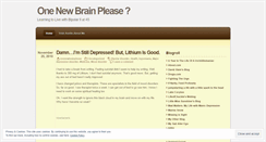 Desktop Screenshot of onenewbrainplease.wordpress.com