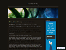 Tablet Screenshot of bruceforkermemorial.wordpress.com