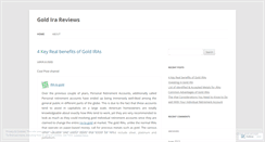 Desktop Screenshot of goldirareviewsco.wordpress.com